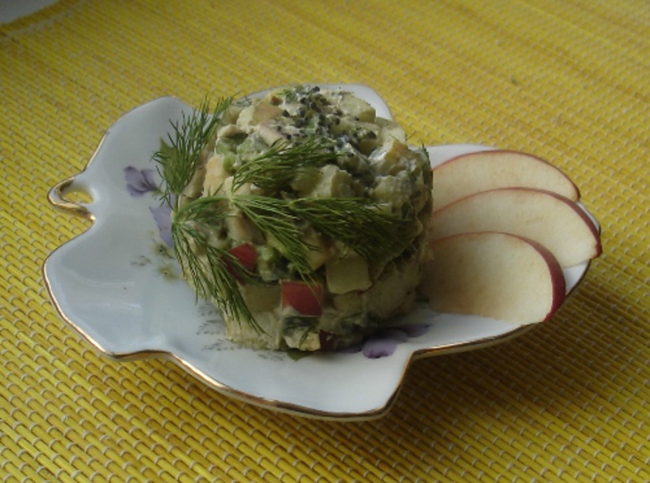 Нежный салат  с куриным филе и авокадо: шаг 3