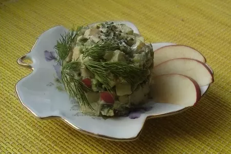 Нежный салат  с куриным филе и авокадо: шаг 3