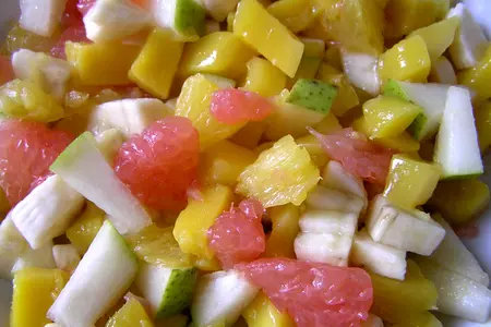 Фруктовый салат с лаймом и мятным сиропом: шаг 2