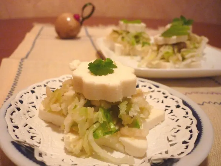 Зелёный салат с адыгейским сыром: шаг 7