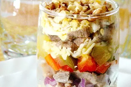 Праздничный салат с языком: шаг 4