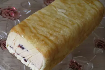Карамельное рождественское полено: шаг 30