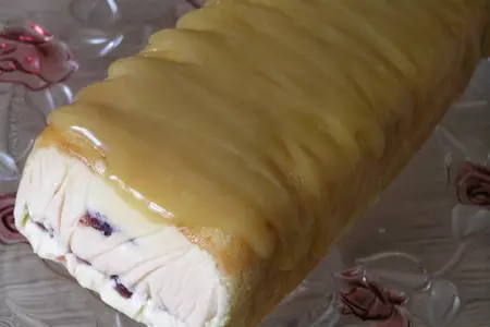 Карамельное рождественское полено: шаг 31