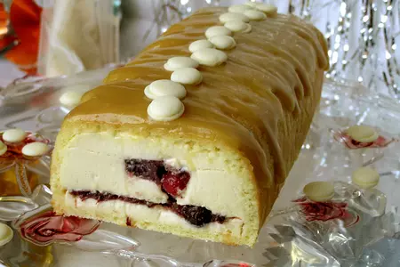 Карамельное рождественское полено: шаг 33