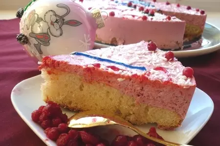 Торт творожно-брусничный "новогодний"( с наступающим, мои дорогие кулинары): шаг 10