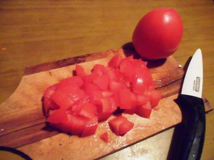 Стручковая фасоль, запечённая с яйцом: шаг 4