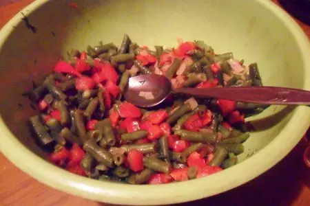 Стручковая фасоль, запечённая с яйцом: шаг 6