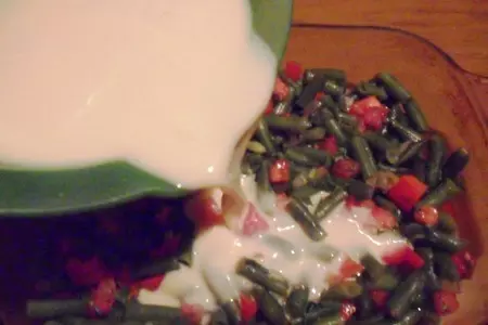 Стручковая фасоль, запечённая с яйцом: шаг 8