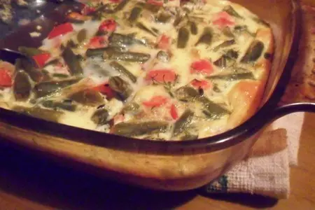 Стручковая фасоль, запечённая с яйцом: шаг 9