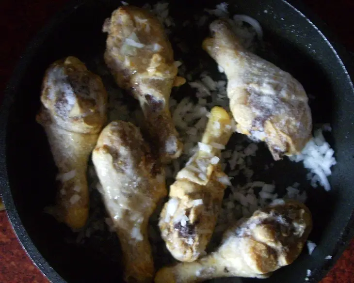Голень цыпленка в красном вине или почти coq au vin: шаг 3