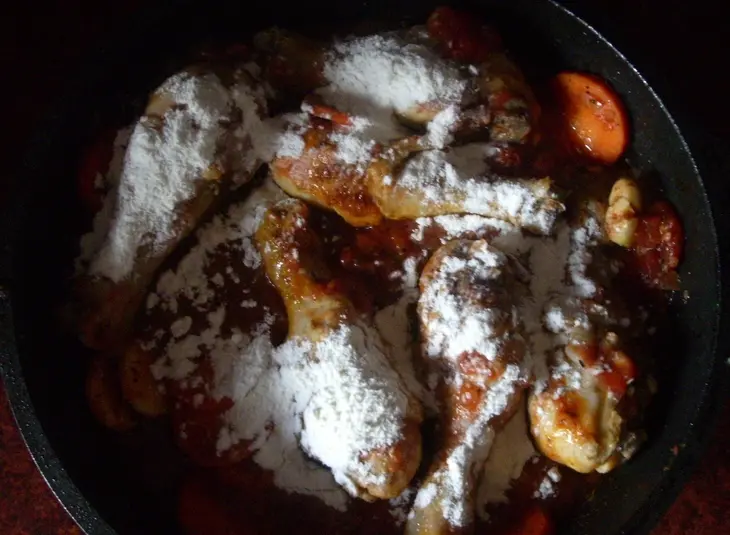 Голень цыпленка в красном вине или почти coq au vin: шаг 6