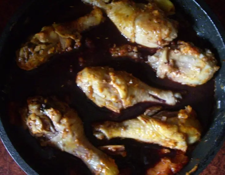 Голень цыпленка в красном вине или почти coq au vin: шаг 8