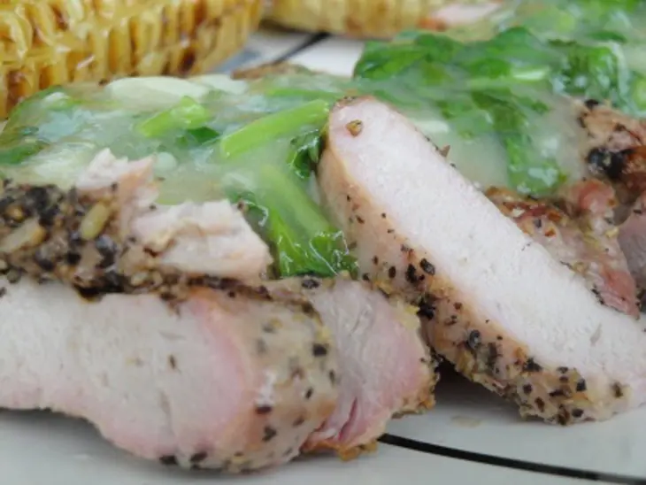 Свинина с фенхелем под чесночным соусом с кукурузой: шаг 9