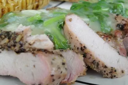 Свинина с фенхелем под чесночным соусом с кукурузой: шаг 9