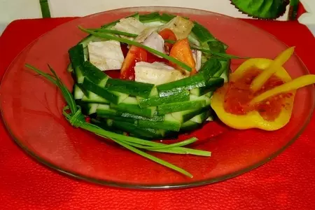 Бедрышки цыпленка в огуречной корзинке: шаг 3