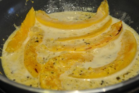 Петушок, петушок, золотой  гребешок с тыквой в сливочно-апельсиновом соусе.  : шаг 3