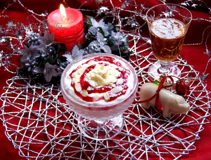 Riskrem (рождественский рисовый десерт, норвежская кухня ): шаг 5