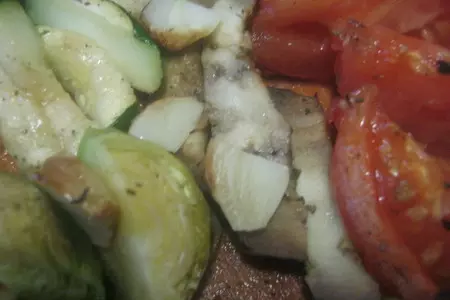 Куриные крылышки с овощами и соусом "полный гриль": шаг 10