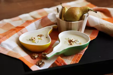 Суп-пюре из груш с голубым сыром.: шаг 7