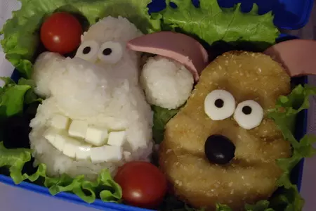 Отбивная куриная в кунжутной панировке («золотой петушок») в японском бэнто: шаг 7