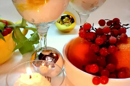 Новогодний десерт с фигурной карамелью.: шаг 7