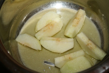 Яблочно-лимонное ризотто с варёными сливами (дуэль): шаг 4