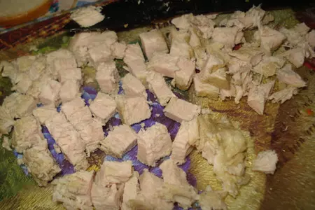 Салат с грибами и мясом: шаг 3