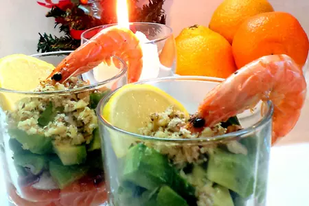 Веррины с  семгой, авокадо и орехами!: шаг 4