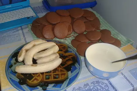 Торт "банановая змейка в шоколадной глазури": шаг 2