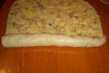 Хлеб с сыром и сырокопченым беконом "пикник": шаг 6