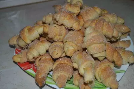 Сдобные сахарные трубочки: шаг 7