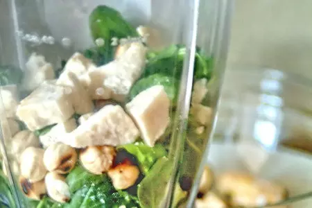 Закуска из гигантских мидий с соусом песто, тостовым сыром и пармской ветчиной: шаг 3