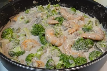 Паста с креветками и броколи: шаг 6