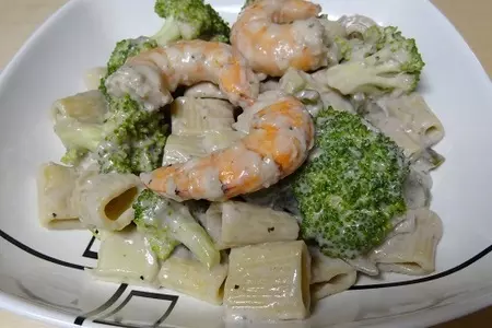 Паста с креветками и броколи: шаг 7