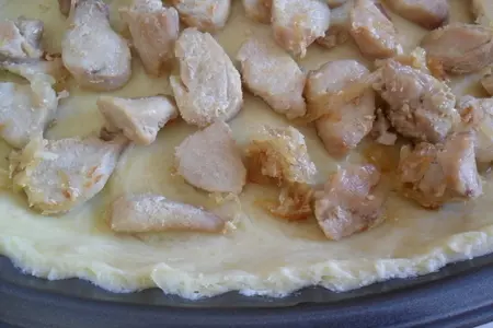 Киш лорен с кроликом и сыром: шаг 5