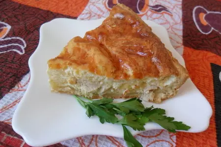 Киш лорен с кроликом и сыром: шаг 8