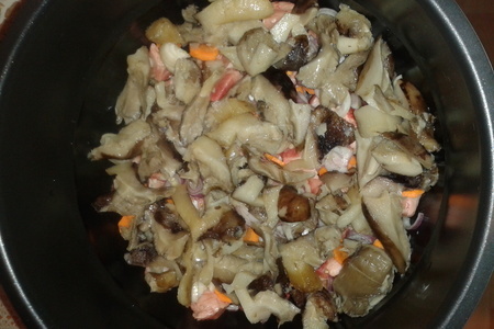 Мясо с грибами и картофелем в мультиварке: шаг 8
