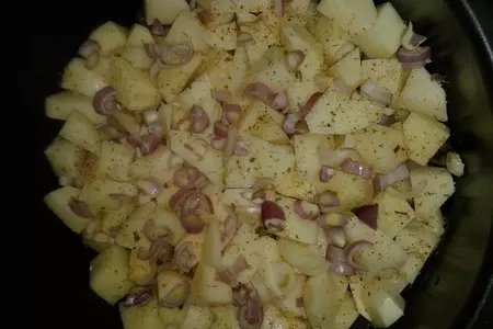 Мясо с грибами и картофелем в мультиварке: шаг 9