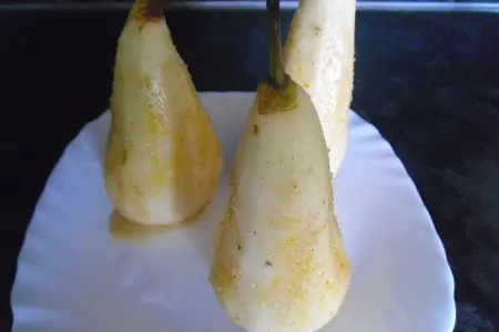 Десерт из груш, белого шоколадного ганаша и вина "the pear tower": шаг 5