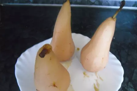 Десерт из груш, белого шоколадного ганаша и вина "the pear tower": шаг 7
