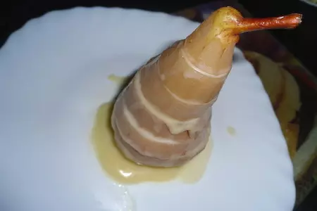 Десерт из груш, белого шоколадного ганаша и вина "the pear tower": шаг 14