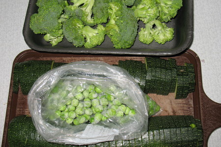 Зеленое овощное рагу в кокосовом соусе: шаг 2