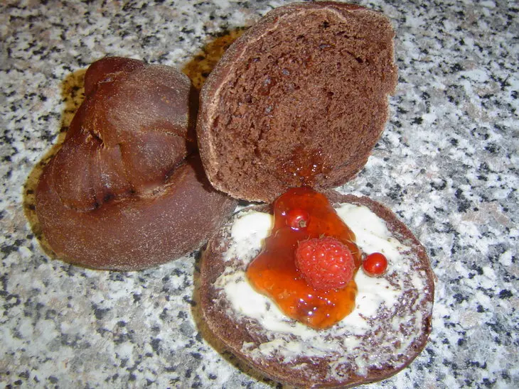Шоколадный хлеб, с булочками.: шаг 3
