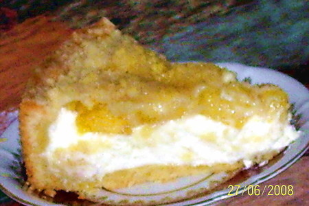 Песочный пирог с творогом, ананасами и посыпкой "штрейзель": шаг 8