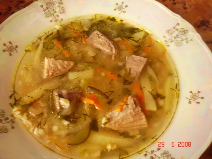 Рассольник с языком: шаг 2