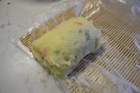 Дорада, запеченная в пюре, с белыми грибами и сыром дор блю: шаг 4