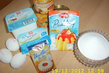 Пирог творожно - кокосовый с мандаринами: шаг 2