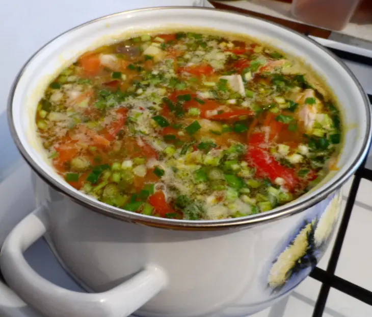 Простой, но вкусный супчик из креветочной рыбы (конгрио): шаг 6