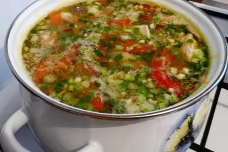 Простой, но вкусный супчик из креветочной рыбы (конгрио): шаг 6