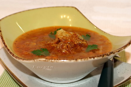 Египетский суп с карамелизованным луком: шаг 7